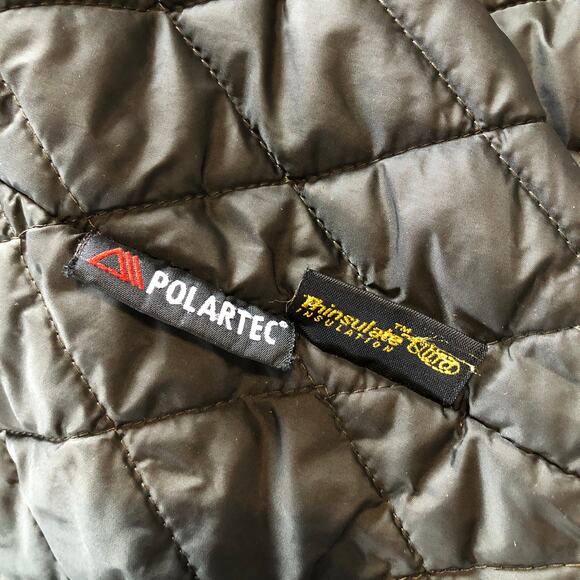 VTG LL Bean Women’s Polartec Thinsulate Lined Utility Jacket Med P Outdoors 90s - Picture 11 of 16